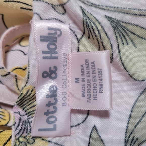 Band of Gypsies Lottie&Holly Blush Pink Floral Mini Dress Women's Size M - Picture 8 of 11